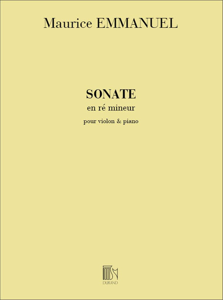 Sonate Violon-Piano